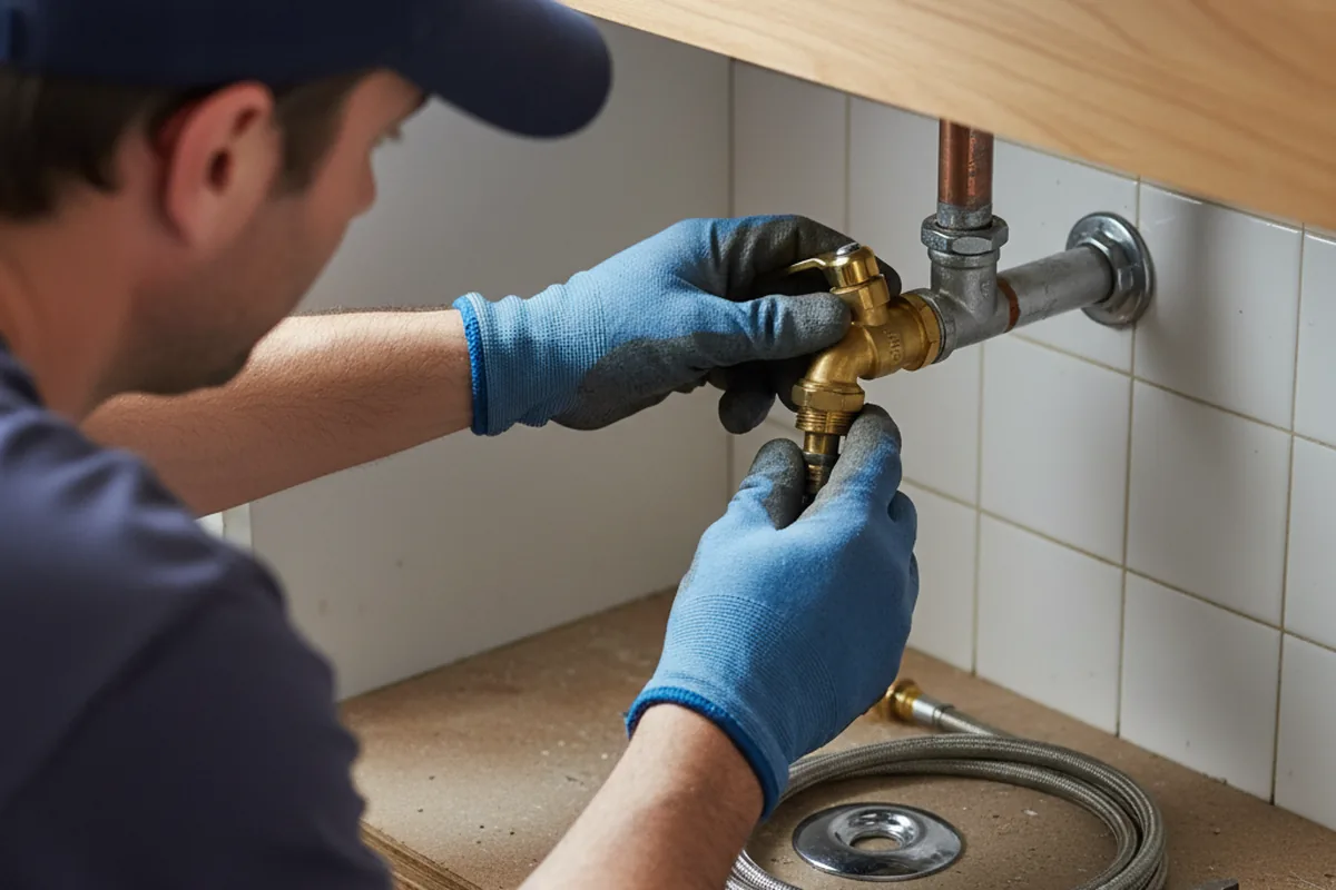Shutoff valve and fitting work during Repiping in Blanco